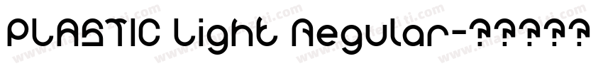 PLASTIC Light Regular字体转换